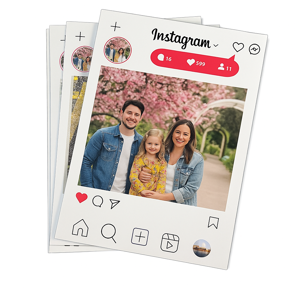 Personalised Instagram Photo Magnet – Custom Print