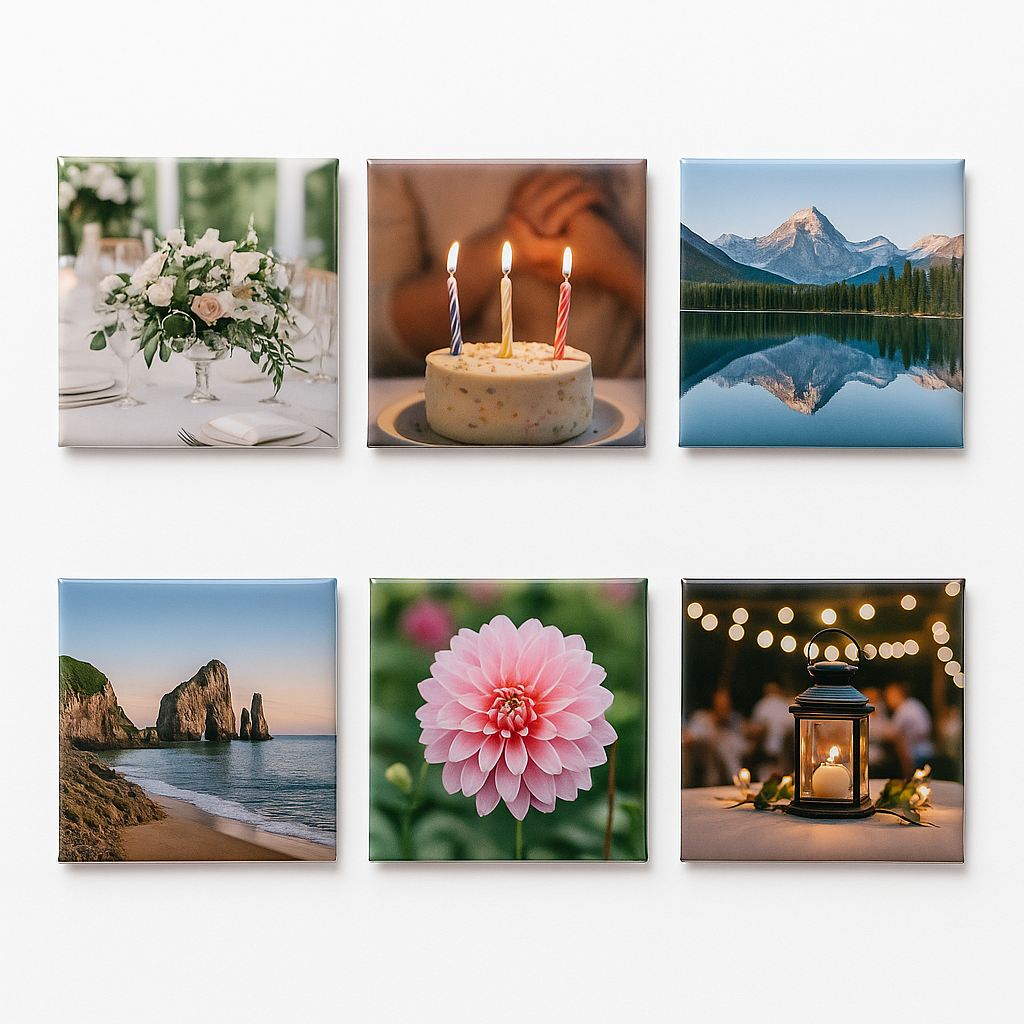 Personalised Photo Magnets – 2×5 inch Hand-Cut Gloss Finish