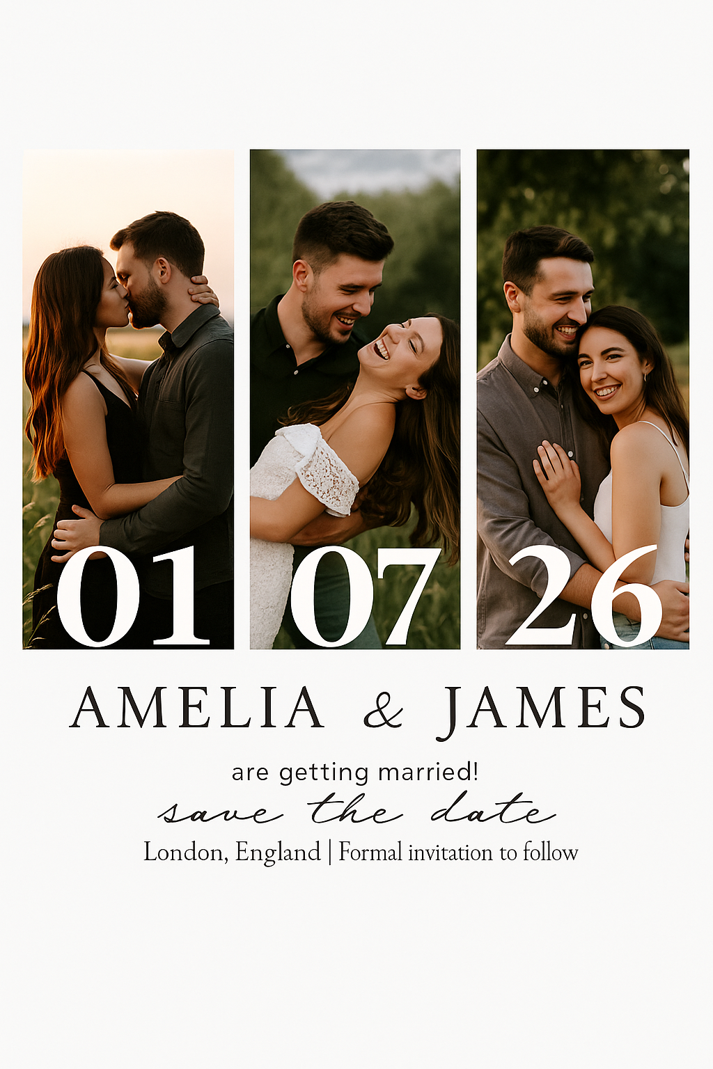 Save-the-Date Photo Magnets – Choose Your Design Style